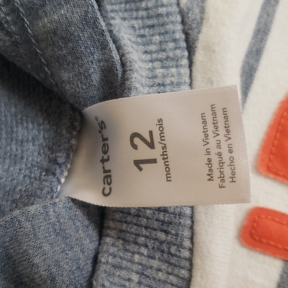 Carter's hooded romper - Dude 12m 🍭 - Picture 4 of 4